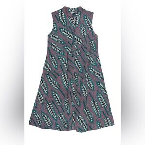 Zuri Size Small Sleeveless Button Front Pockets Dress